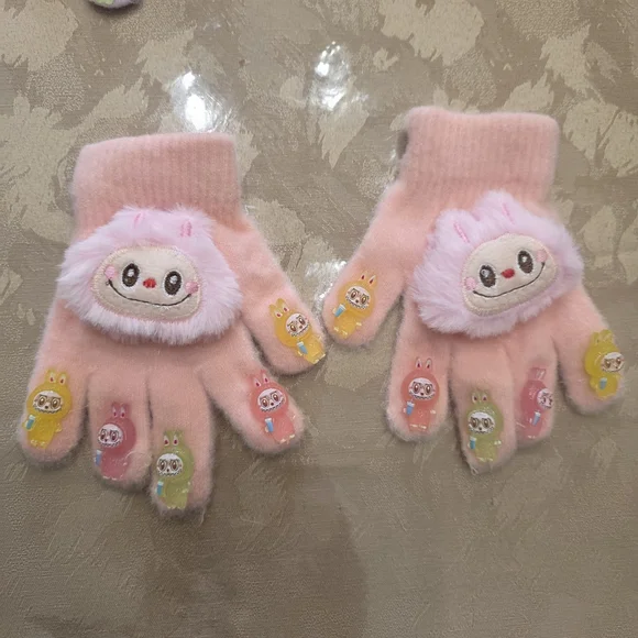 NEW  Kids Gloves with Labubu Design.(Please Private Message Me Specific Color) - Picture 4 of 5